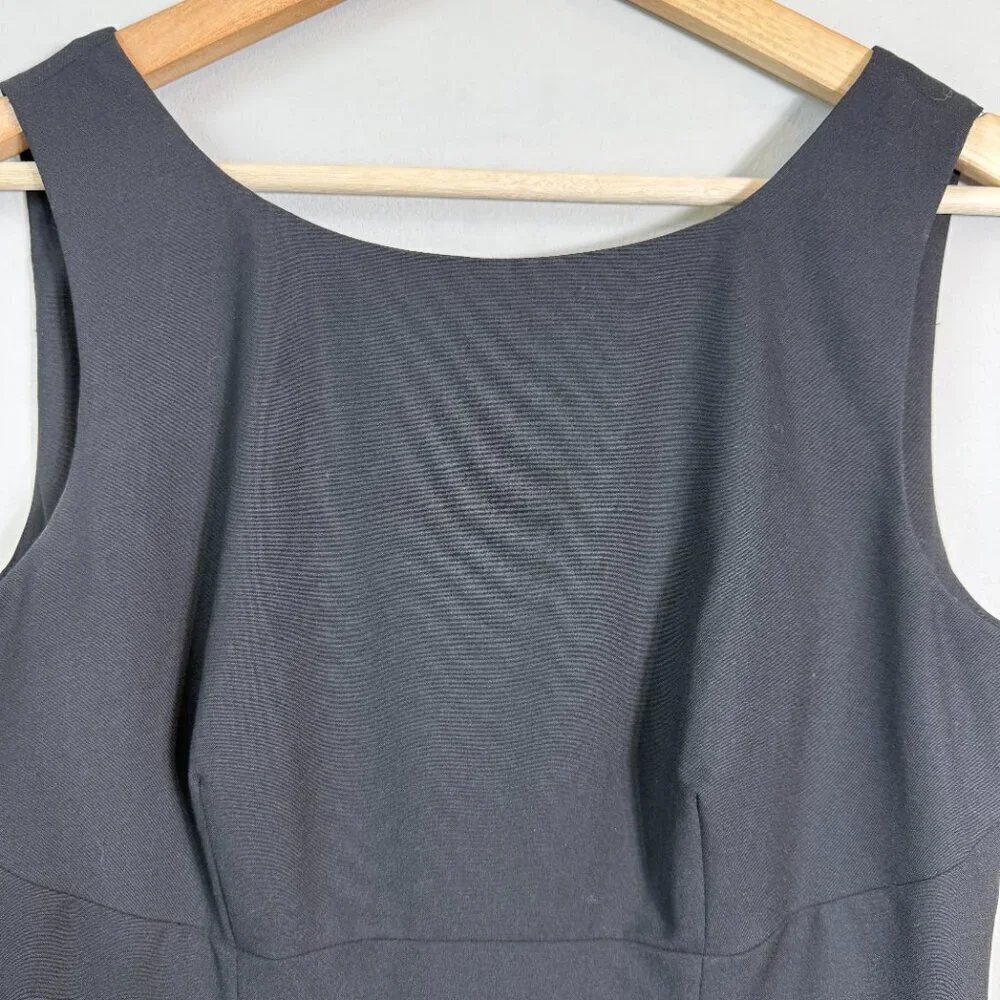 Banana Republic Sleeveless Sheath Dress Women's 6 Black Career Professional LBD